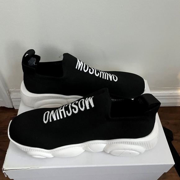 Moschino logo-print sock sneakers Mens 44 (11) - Picture 2 of 5